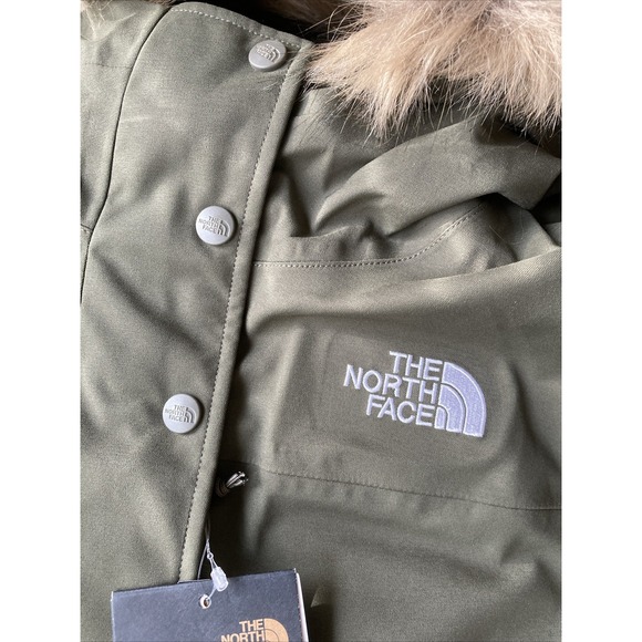 The North Face New Defdown Parka Women's XL FUTURELIGHT Winter Down Jacket Green - Picture 8 of 10